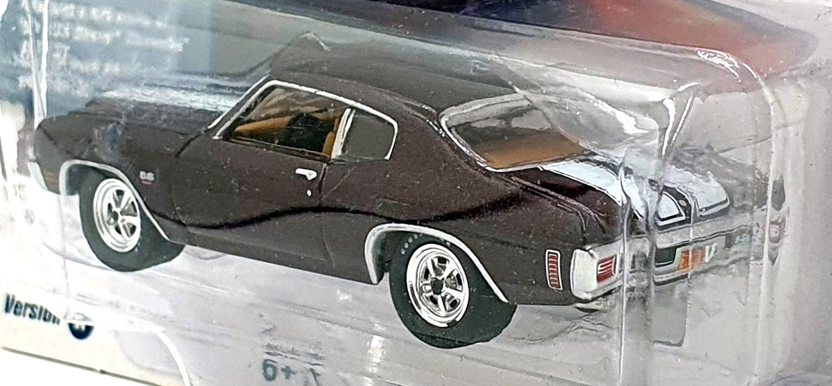 Johnny Lightning 1/64 Scale JLMC029 1970 Chevrolet Chevelle SS 454 Black Cherry