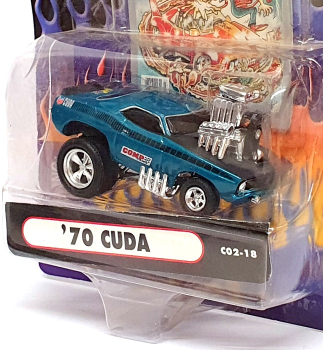 Muscle Machines 1/64 Scale 71171 C02-18 - 1970 Plymouth Cuda - Green