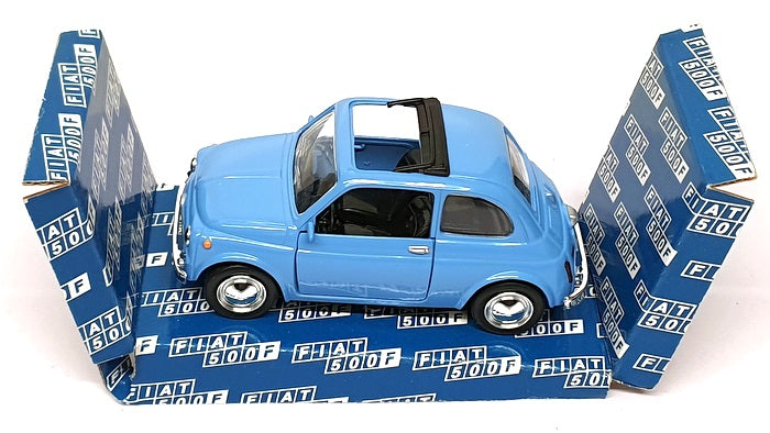 Smart Toys 1/24 Scale Diecast 91263 - Fiat 500F - Lt. Blue