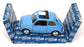 Smart Toys 1/24 Scale Diecast 91263 - Fiat 500F - Lt. Blue