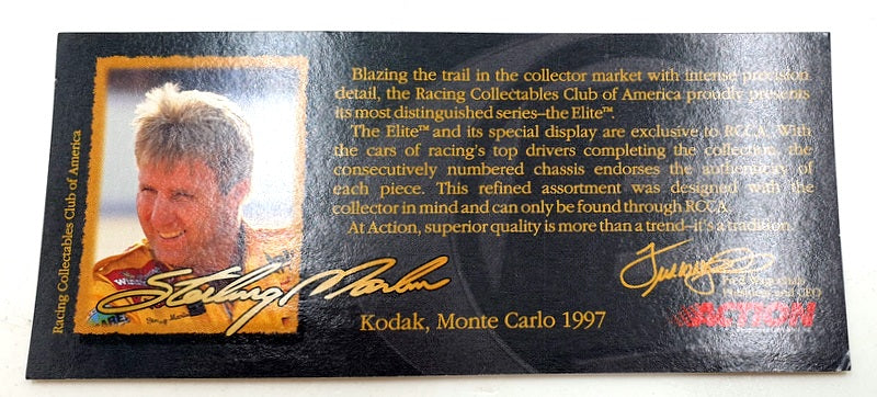 Action 1/24 Scale C249716029-1 Chevrolet Monte Carlo Elite 1997 Kodak NASCAR #4