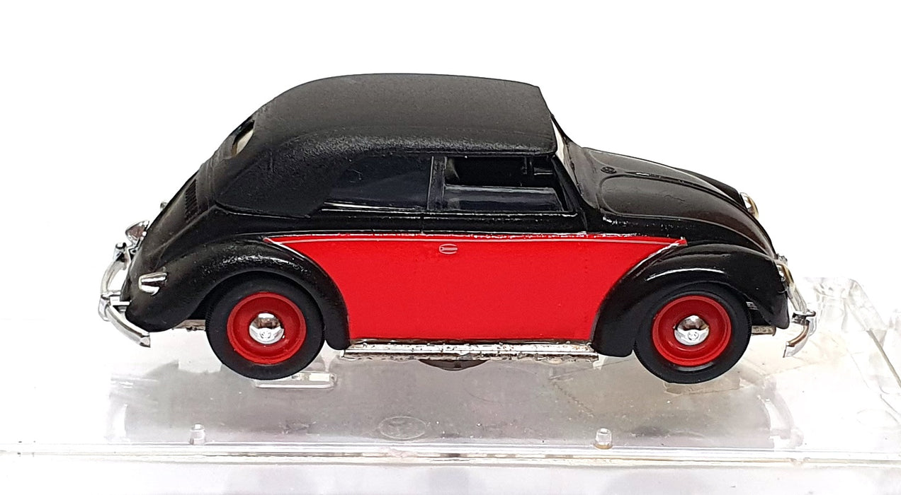 Vitesse 1/43 Scale 411 - 1949 Volkswagen Closed Cabriolet - Black/Red
