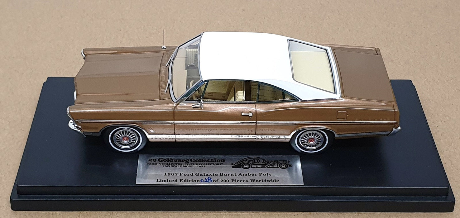 Goldvarg 1/43 Scale GC-079B - 1967 Ford Galaxie - Burnt Amber Poly