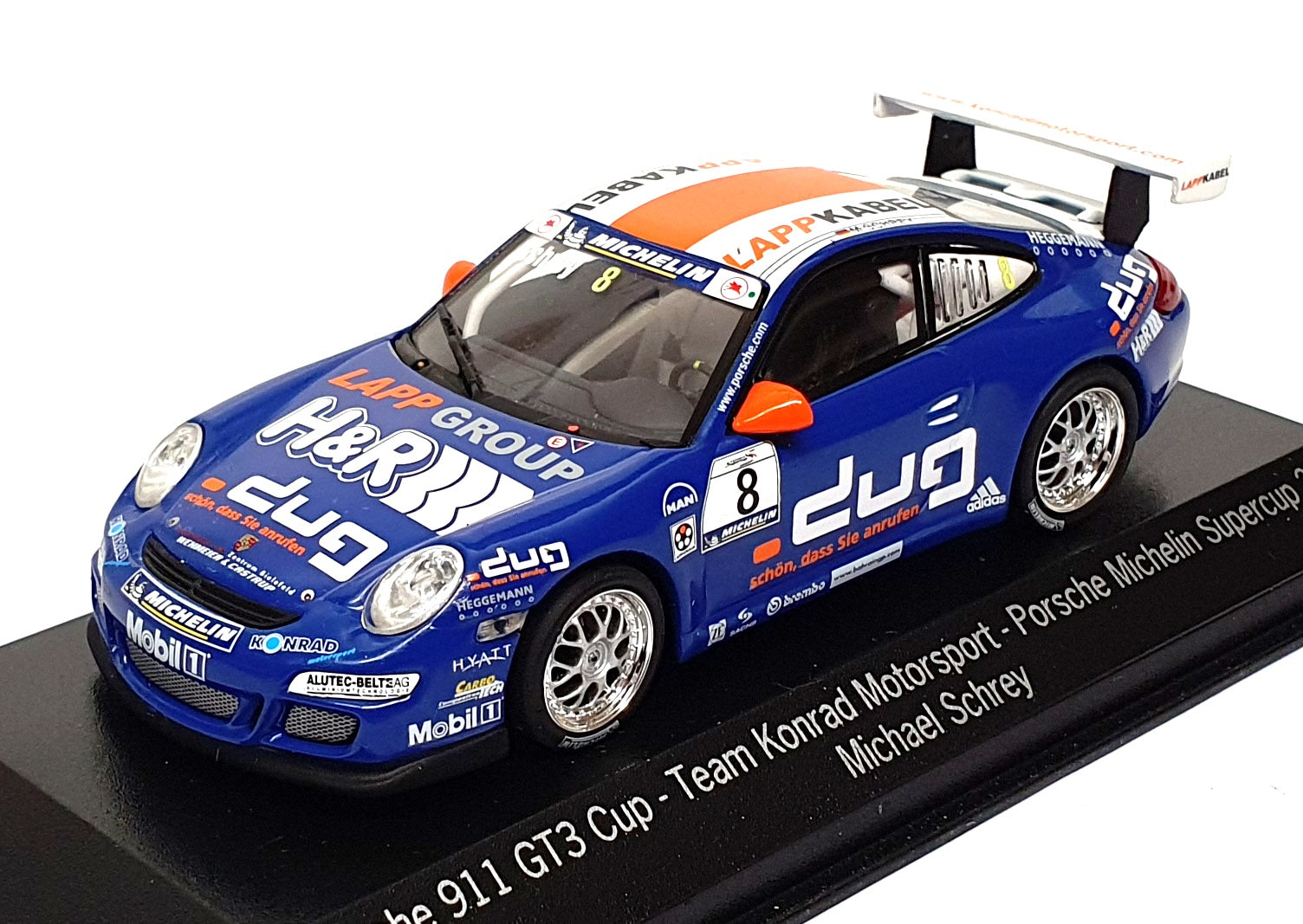 Minichamps 1/43 WAP 020 132 17 Porsche 911 GT3 Michelin Supercup 2006 Schrey
