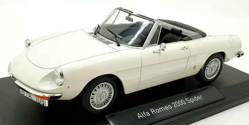 Norev 1/18 Scale Diecast 187882 - Alfa Romeo 2000 Spider 1978 - White
