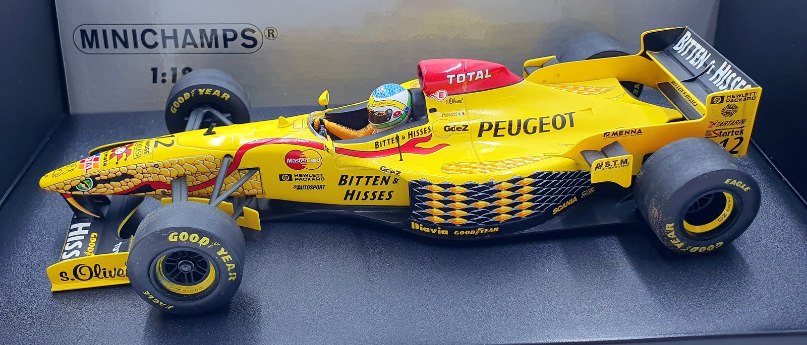 Minichamps 1/18 Scale 180 970012 - Jordan 197 Peugeot G. Fisichella F1 #12