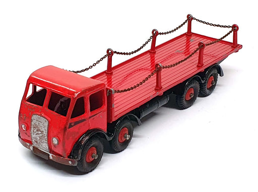 Dinky Supertoys 905 - Foden Flat Truck With Chains - Red
