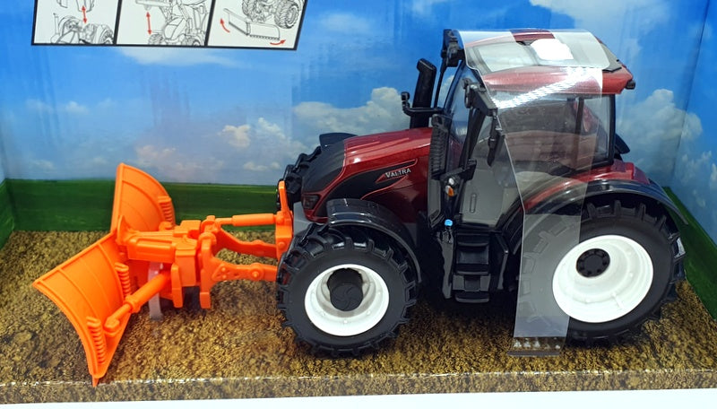 Burago 1/32 Scale Diecast 18-44084 - Valtra N174 Tractor - Maroon