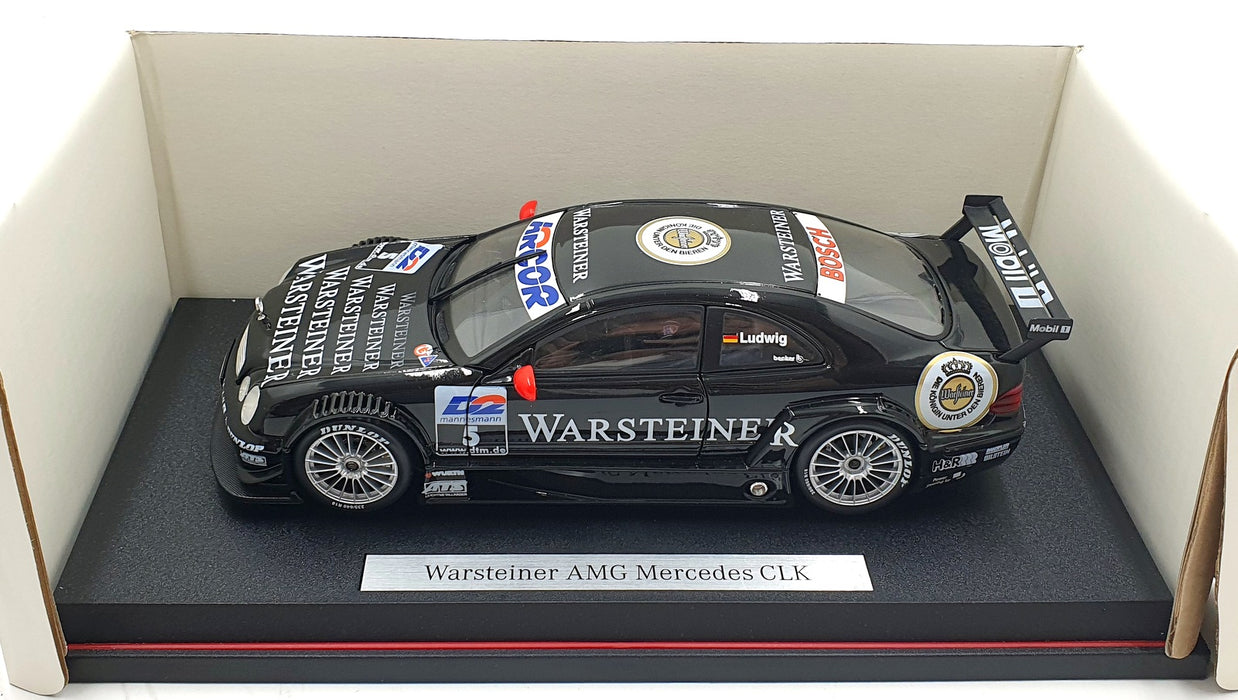 Maisto 1/18 Scale Diecast B6 696 2109 Mercedes-Benz CLK AMG Warsteiner Ludwig #5