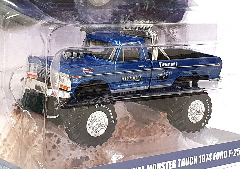 Greenlight 1/64 Scale 29934 - 1974 Ford F-250 Bigfoot #1 Monster Truck - Blue