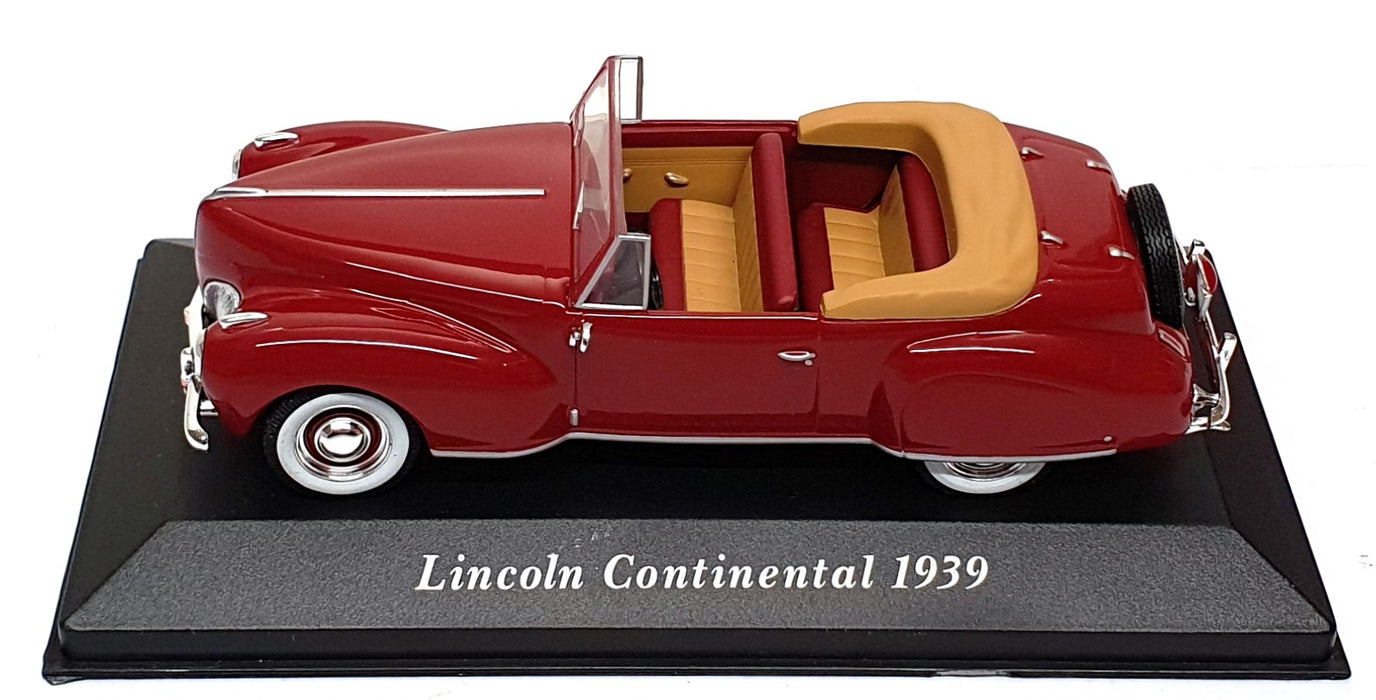 Altaya 1/43 Scale Diecast 1939LC - 1939 Lincoln Continental - Deep Red