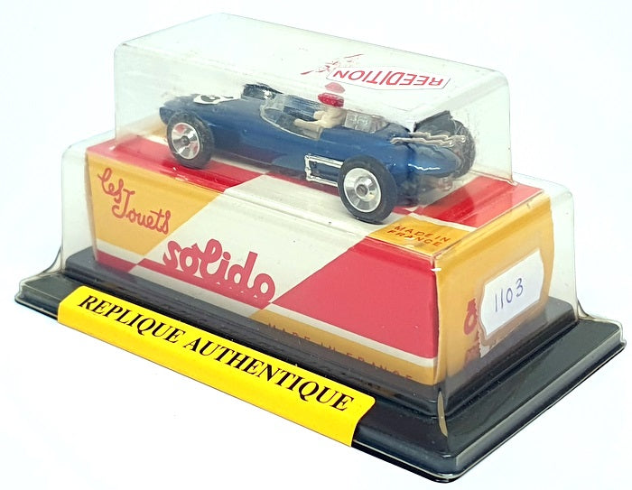 Solido Re Edition 1/43 Scale 1103 - Lola Climax V8 F1 1962 #19 - Blue