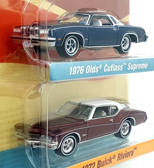 Johnny Lightning 1/64 Scale JLPK022 - Super Seventies - Olds/ Buick - Blue/Red