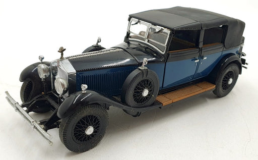 Franklin Mint 1/24 Scale 1324B - 1929 Rolls Royce Phantom 1 - Blue/Black