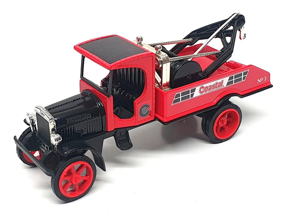 Ertl 1/34 Scale F471 - 1925 Kenworth Wrecker Coin Bank (Coastal) Red/Black