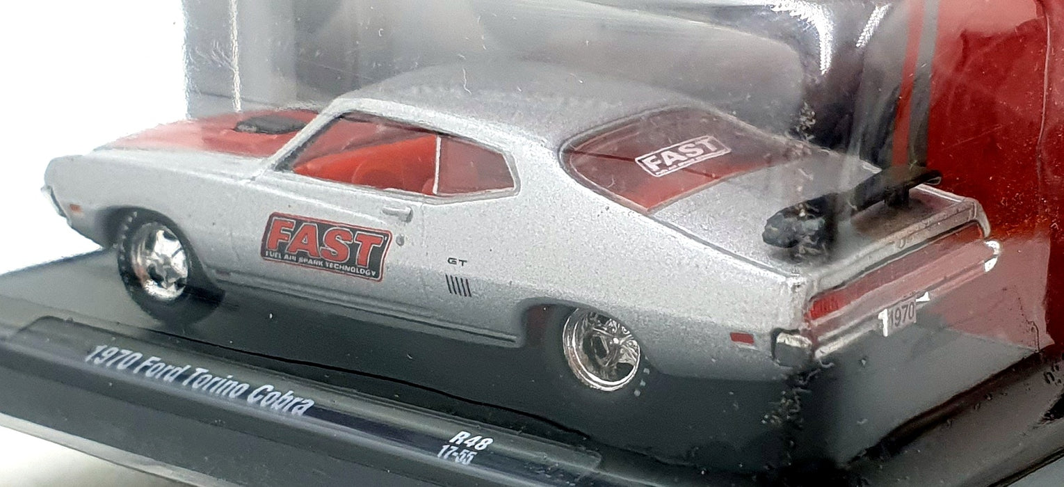 Castline M2 Machines 1/64 Scale R48 - 1970 Ford Torino Cobra - Silver