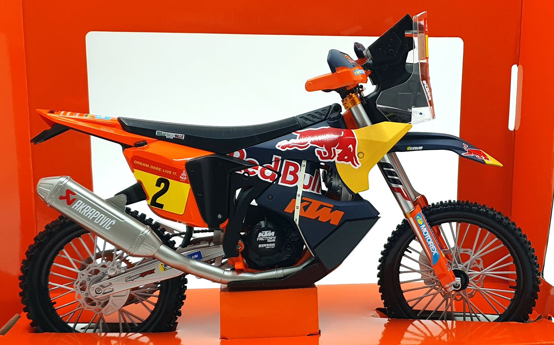 Maisto 1/6 Scale 32246 - KTM 450 Rally Motorbike #2 Dakar 2024 - Benavides/Price