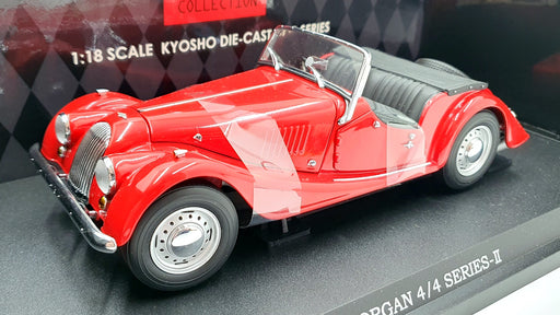 Kyosho 1/18 Scale Diecast 08111R - Morgan 4/4 Series II - Red