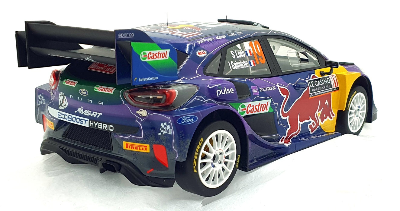 Top Speed 1/18 Scale Resin TS0468 Ford Puma Rally 1 #19 M Sport WRT 1st MC 2022