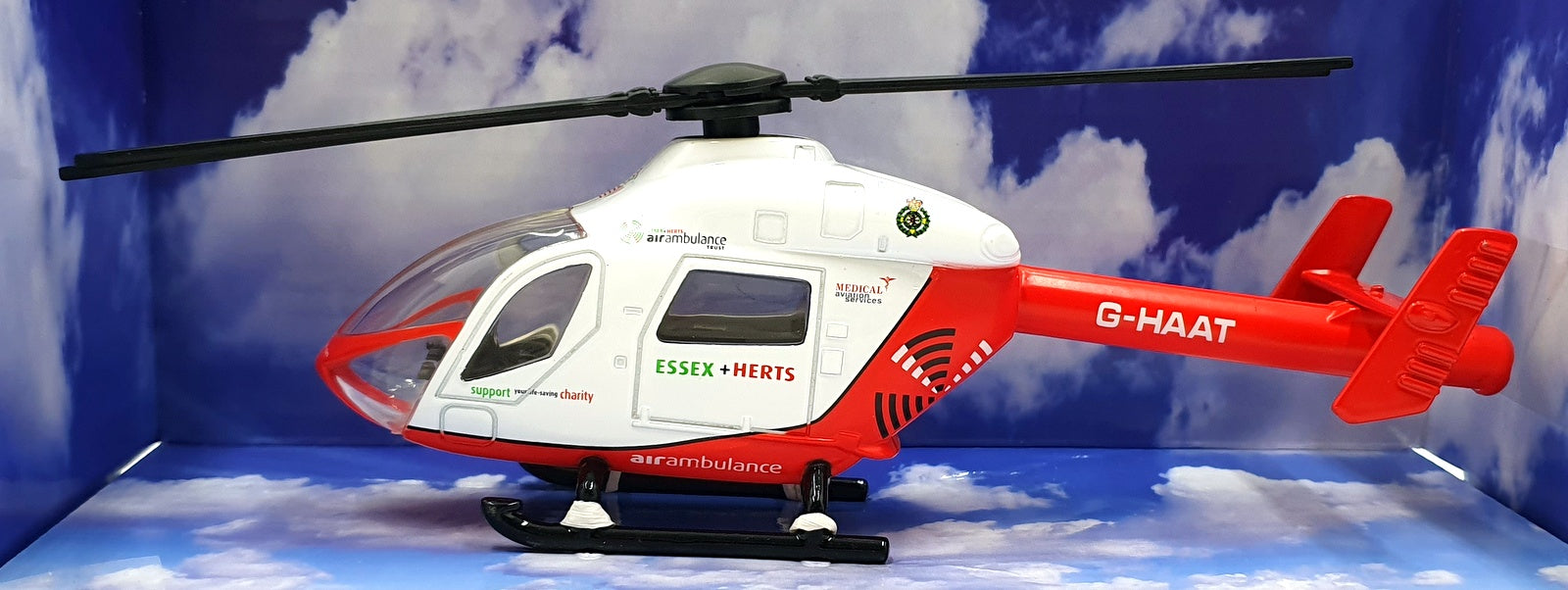 Richmond Toys Appx 15cm Long 323135 - Essex & Herts Air Ambulance Trust - G-HAAT