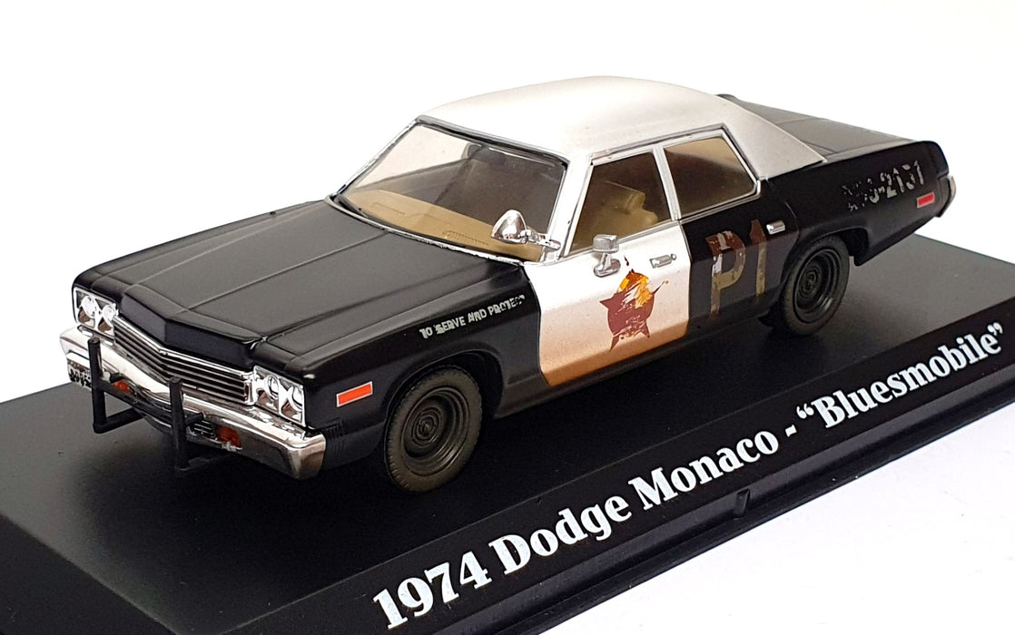 Greenlight 1/43 Scale 86421 - The Blues Brothers 1974 Dodge Monaco Bluesmobile