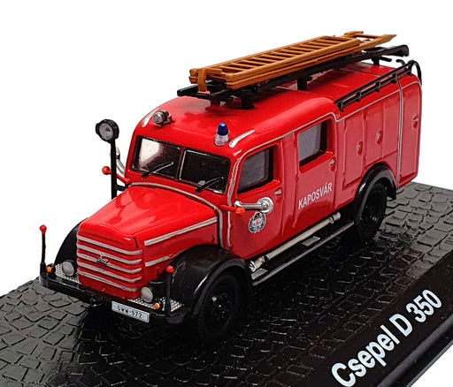 Atlas Editions 1/72 Scale 7147 023 - Csepel D 350 Fire Engine - Red