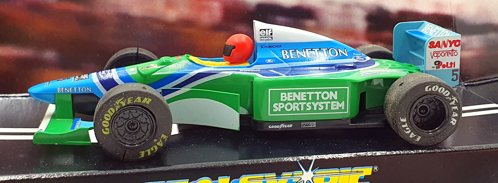Scalextric 1/32 Scale Slotcar C237 - Ford Benetton B193 #5 1994 - Red Helmet