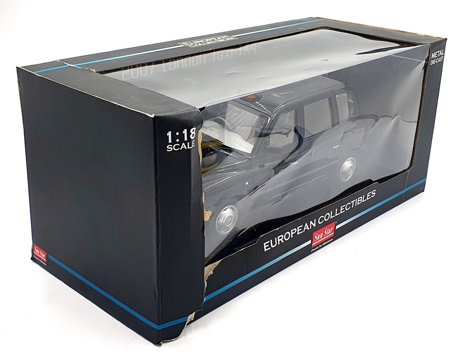 Sun Star 1/18 Scale Diecast 5251 - 2007 London Taxi Cab TX4 - Black