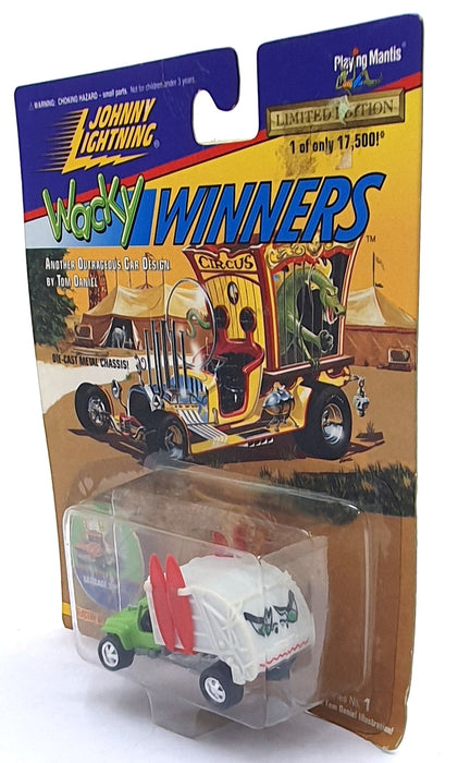 Johnny Lightning 1/64 Scale 301-01 - Wacky Winners Garbage Truck - White/Green