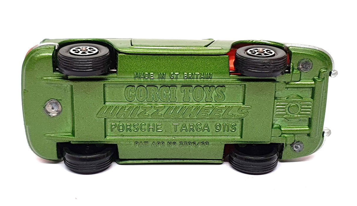 Corgi Toys 9cm Long Original Diecast 382 - Porsche Targa 911S - Met. Green