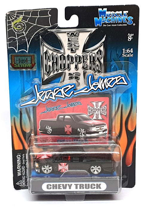 Muscle Machines 1/64 Scale 71111 - Chevy Truck Jesse James - Black