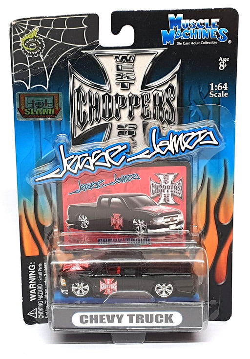 Muscle Machines 1/64 Scale 71111 - Chevy Truck Jesse James - Black