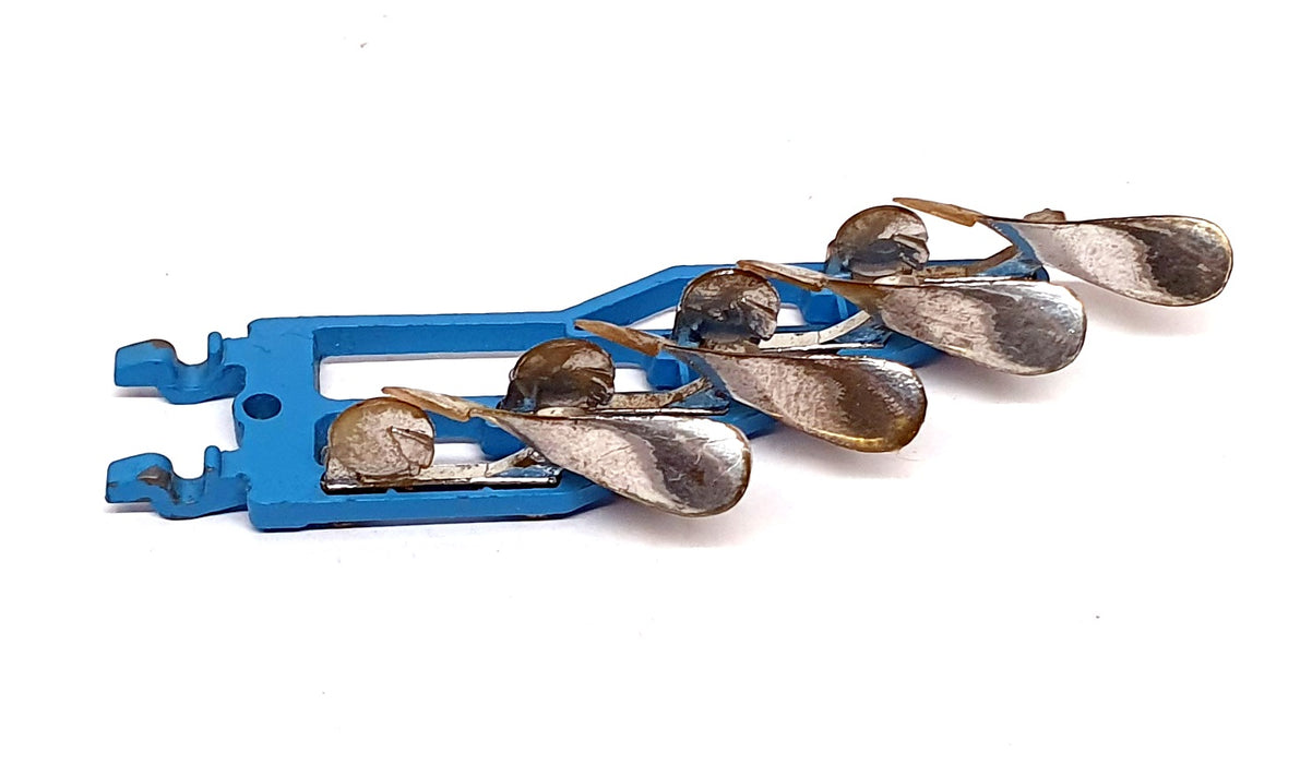 Corgi 9.5cm Long Original Diecast 61 - Four Furrow Plow - Blue