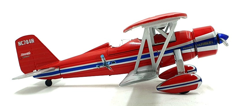 Ertl Approx 30cm Wingspan 21435P - 1930 Stearman 4E Coin Bank Red