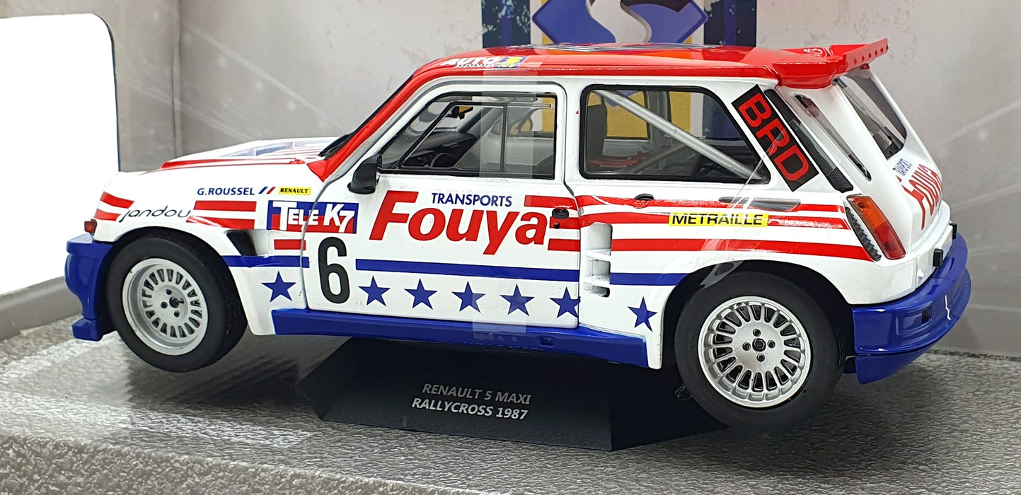 Solido 1/18 Scale S1804706 - 1987 Renault 5 Maxi #6 Rally Cross - Roussel