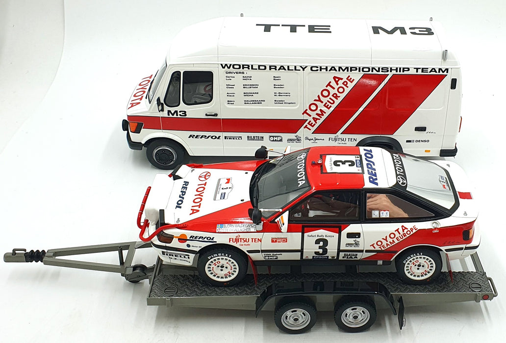 Otto 1/18 Scale OT480 Rally Pack Toyota WRC #3 Support and Trailer