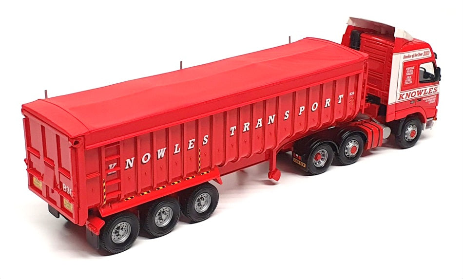Corgi 1/50 Scale CC12410 - Volvo FH Bulk Tipper Truck Knowles Transport - Red