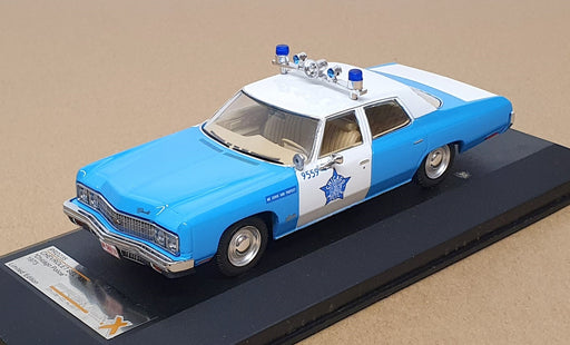 PremiumX 1/43 Scale PRD235 - 1973 Chevrolet Bel Air Chicago Police - Blue/White