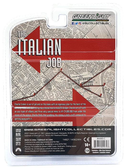 Greenlight 1/64 Scale 44880-C 1967 Austin Mini Cooper S 1275 MKI The Italian Job