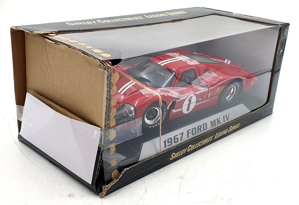 Shelby Collectibles 1/18 Scale 01423 - 1967 Ford GT40 MK IV #1 - Red