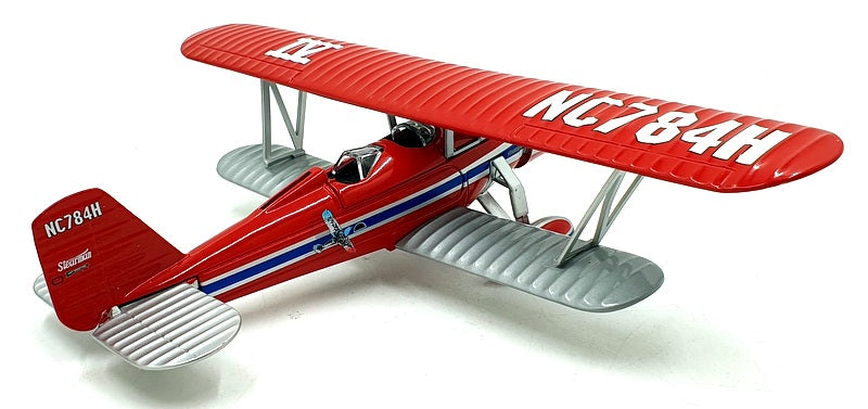 Ertl Approx 30cm Wingspan 21435P - 1930 Stearman 4E Coin Bank Red