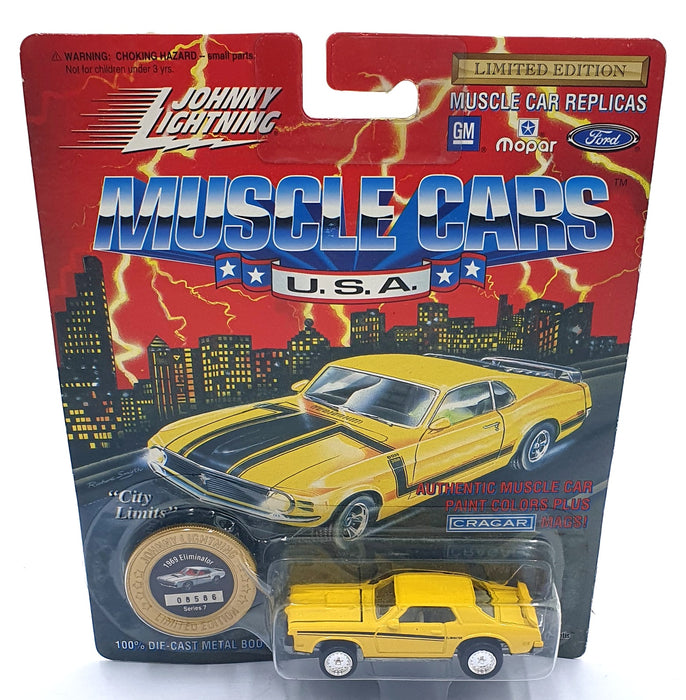 Johnny Lightning 1/64 Scale 200-170 - Muscle Cars 1969 Mercury Eliminator Yellow