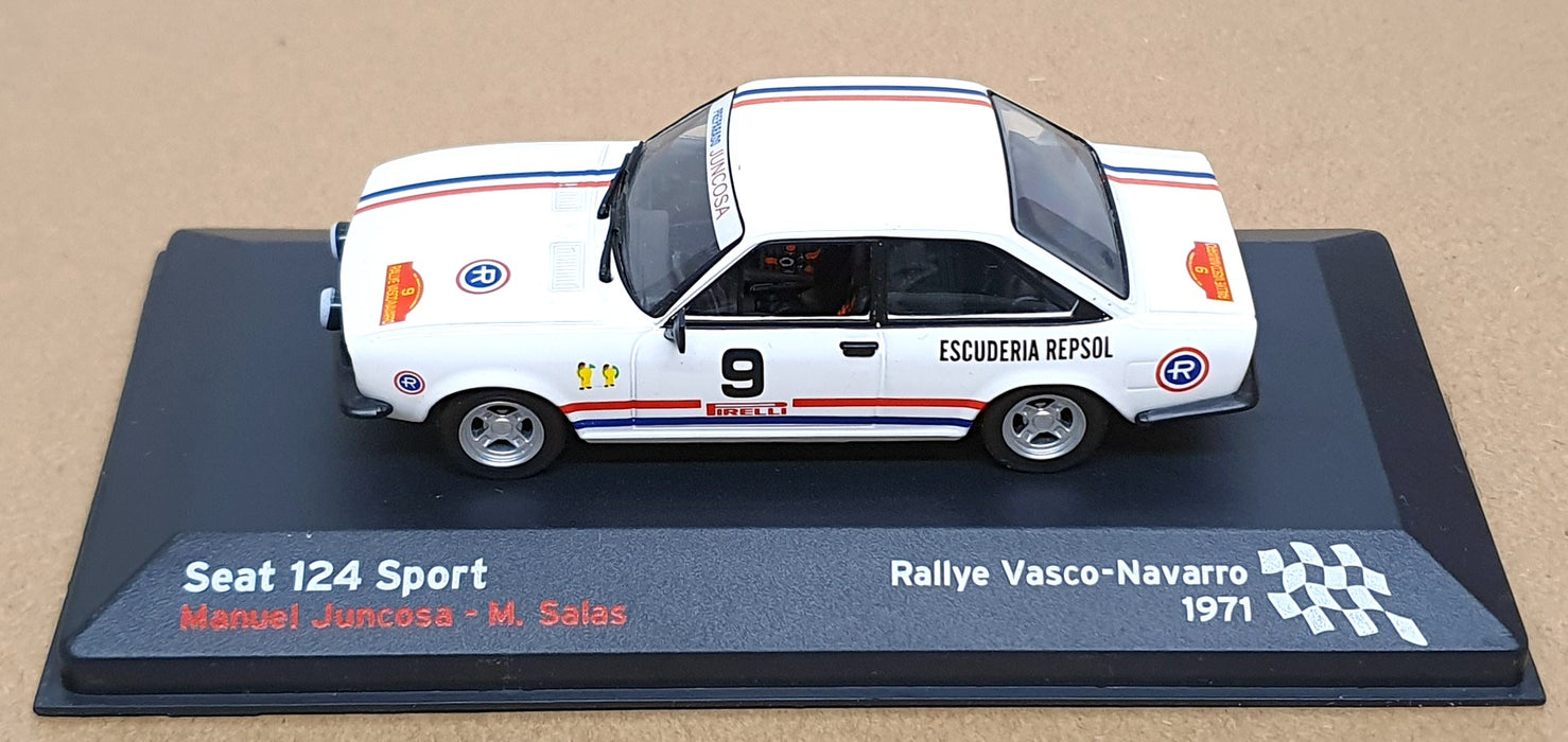 Altaya 1/43 Scale ST124 - Seat 124 Sport #9 Rallye Vasco-Navarro 1971