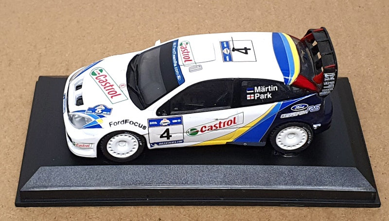 Altaya 1/43 Scale AT04W - Ford Focus WRC #4 Rally Acropolis 2003 - White/Blue