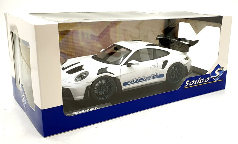 Solido 1/18 Scale S1812102 - 2024 Porsche 911 (992) GT3 RS - White/Blue