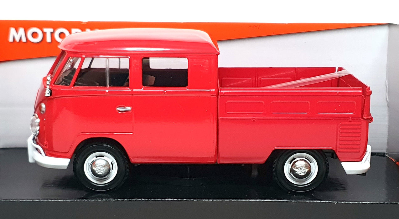 Motor Max 1/24 Scale 79343 - Volkswagon Type 2 (T1) Pickup Truck - Red