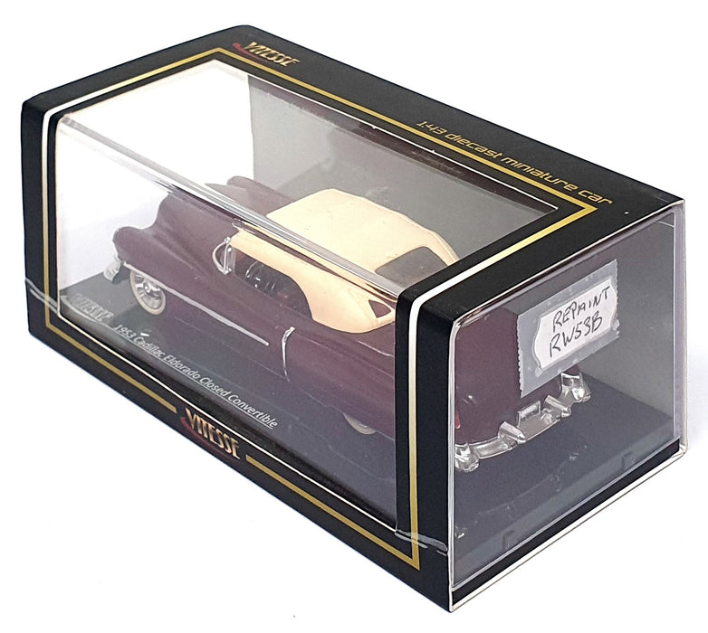 Vitesse 1/43 Scale RW53B - 1953 Cadillac Eldorado - REPAINT Burgundy/Beige