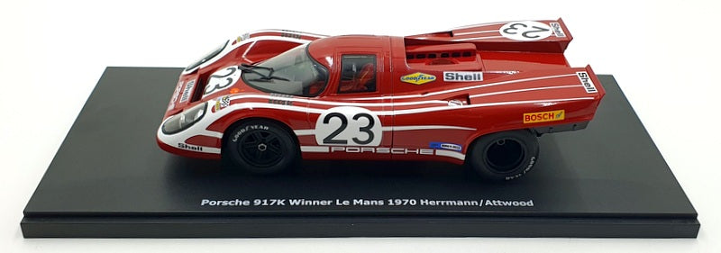KK Scale 1/18 Scale KKDC181261 1970 Porsche 917K Winner Le Mans Herrmann #23 Red