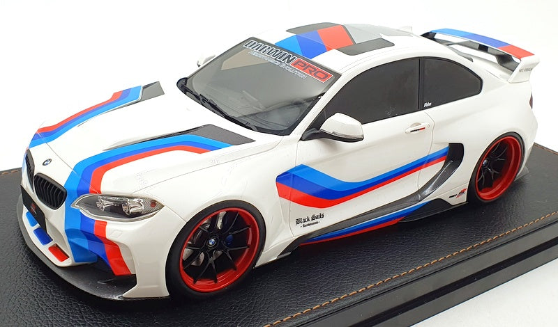 GLM 1/18 Scale GLM188001 BMW M235i Darwin Pro MTC Black Sails White