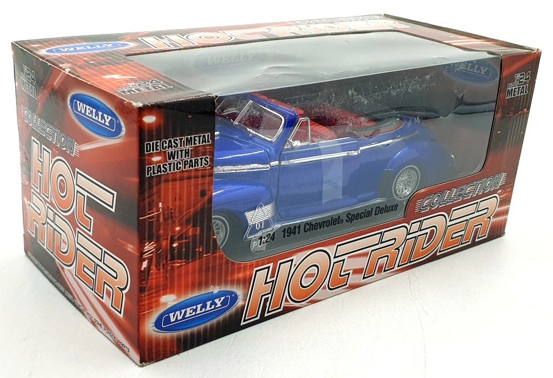 Welly 1/24 Scale Diecast 22411LR-W - 1941 Chevrolet Special Deluxe - Met Blue